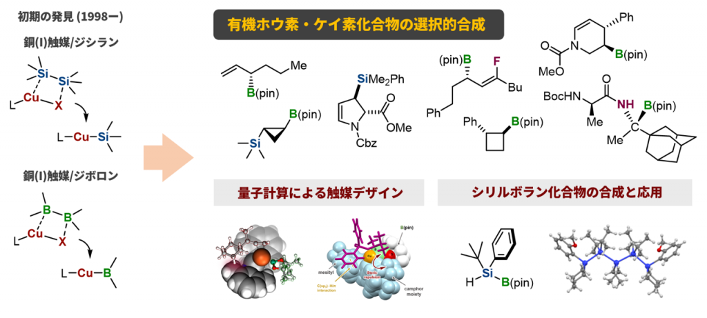 有機ホウ素・ケイ素化合物の選択的合成法の開発 | 有機元素化学研究室 北海道大学 伊藤肇